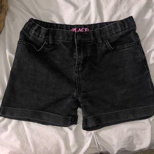 Children place shorts